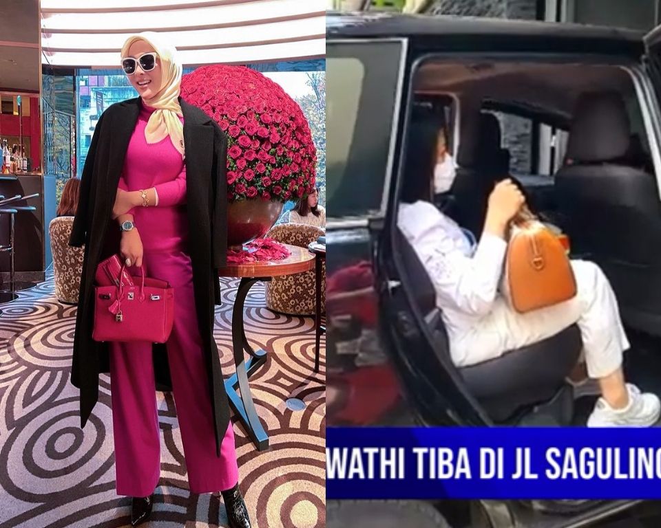 Adu Gaya Syahrini Vs Putri Candrawathi. (Instagram/princessyahrini dan YouTube/POLRI TV RADIO)