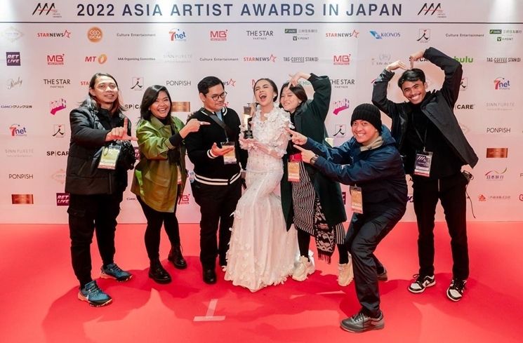 Potret Lyodra di Asia Artist Awards (Instagram/@lyodraofficial)