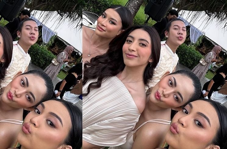 Potret Rachel Vennya Jadi Bridesmaid Bestie (Instagram/@vickyalaydrus)