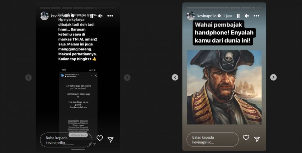 Kevin Aprilio soal Widy Vierratale (Instagram/@kevinaprilio)