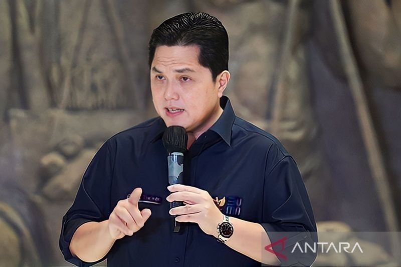 Menteri BUMN Erick Thohir mengalami peningkatan elektabilitas di Pulau Jawa berdasarkan hasil survei Poltracking Indonesia. [ANTARA/HO-Kementerian BUMN/pri]