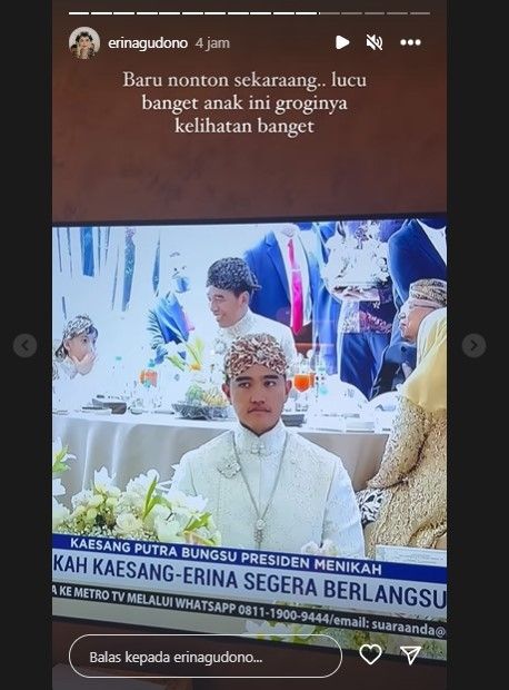 Kaesang Pangarep tampak tegang menjelang ijab kabul (Instagram)