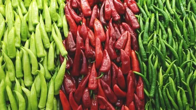 Beragam jenis cabai segar dan paprika berwarna untuk variasi pengganti cabai rawit