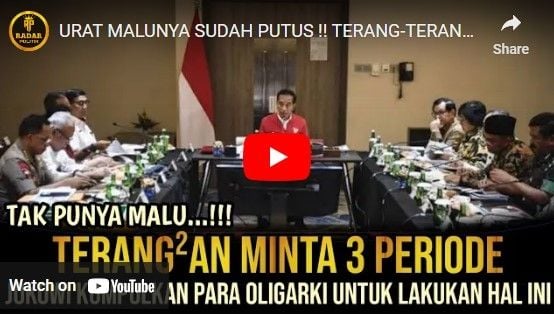 CEK FAKTA: Jokowi kumpulkan pejabat buat minta 3 periode?