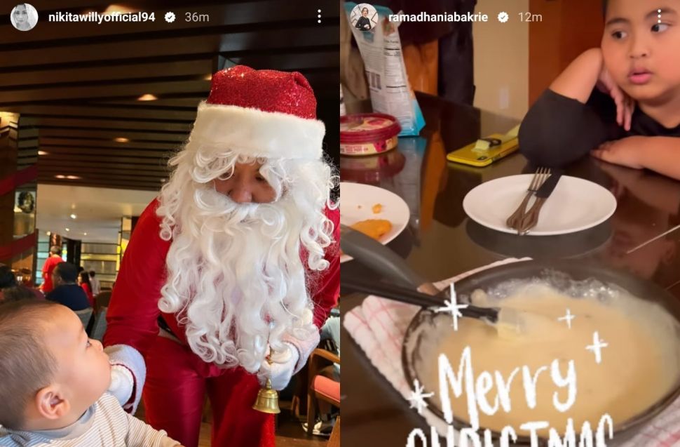 Artis Islam ikut rayakan Natal (Instagram/@nikitawillyofficial94/ramadhaniabakrie)