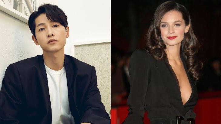 Potret Song Joong Ki dan Katy Louise Saunders (Koreaboo)