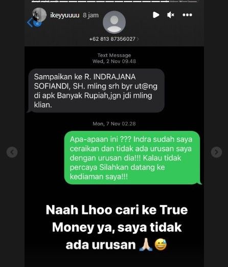 Raden Indrajana Sofiandi ternyata banyak utang (Instagram)