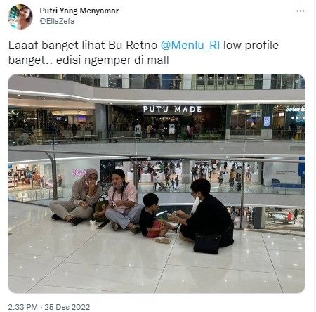 Cuitan tentang Retno Marsudi (twitter.com/EllaZefa)