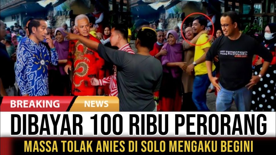 CEK FAKTA: Massa yang Tolak Anies di Solo Ngaku Dibayar Rp100 Ribu, Benarkah? (YouTube/JURNAL POLITIK)