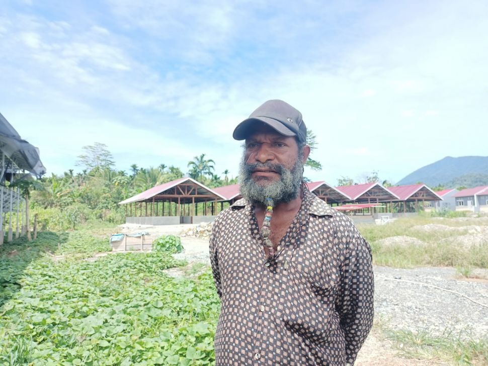 Penerima bantuan Rumah Sehat Doyo Baru, Desman Popoya. (Dok: Restu Fadilah/Suara.com)