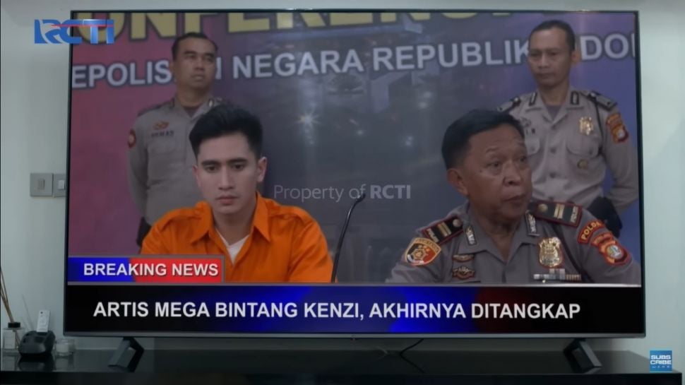 Verrell Bramasta Ditangkap Polisi Karena Pukul Wartawan. (YouTube Layar Drama RCTI)