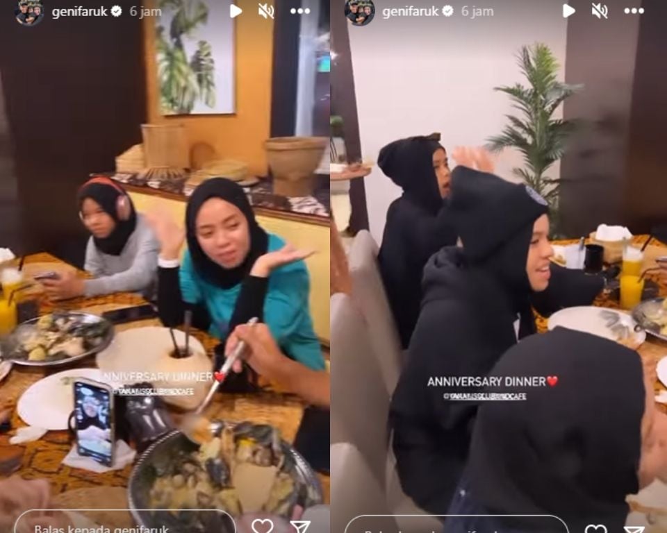 Potret Gen Halilintar Rayakan Ultah Pernikahan ke-30. (Instagram/genifaruk)