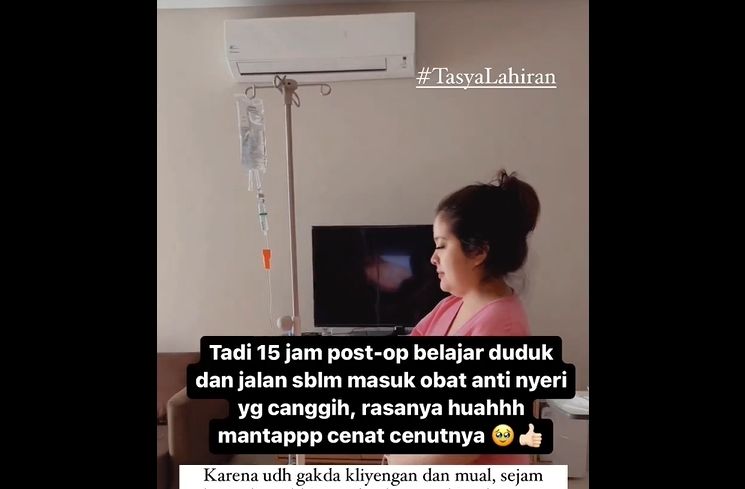 Potret Tasya Kamila Lahirkan Anak Kedua (Instagram @tasyakamila)