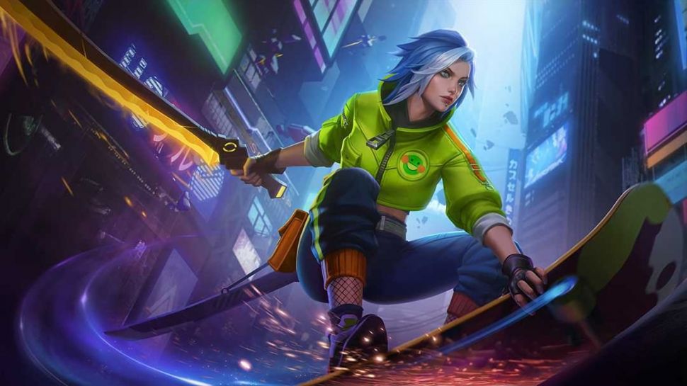 Hero Benedetta dengan skin Street Blow di Mobile Legends. (Moonton Games)