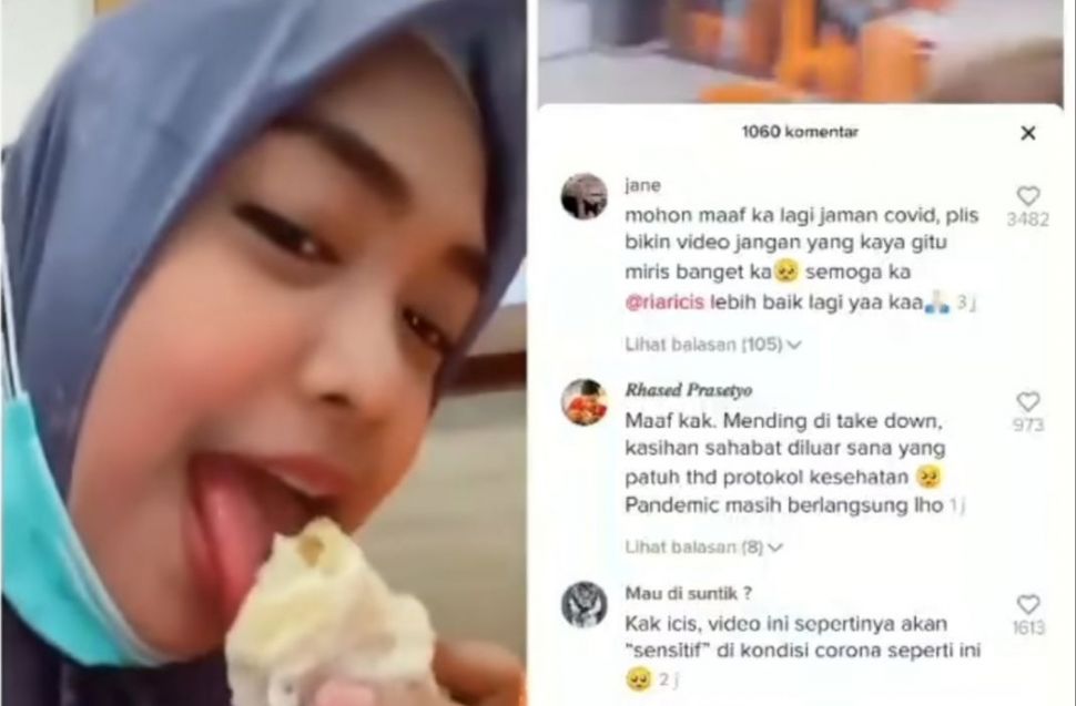 Aksi Ria Ricis Tuai Hujatan (TikTok/@riaricis)