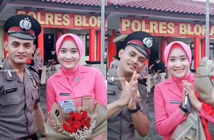 Potret Yeni Inka di Upacara Kenaikan Pangkat Suami (Instagram/@ariefrohman838)