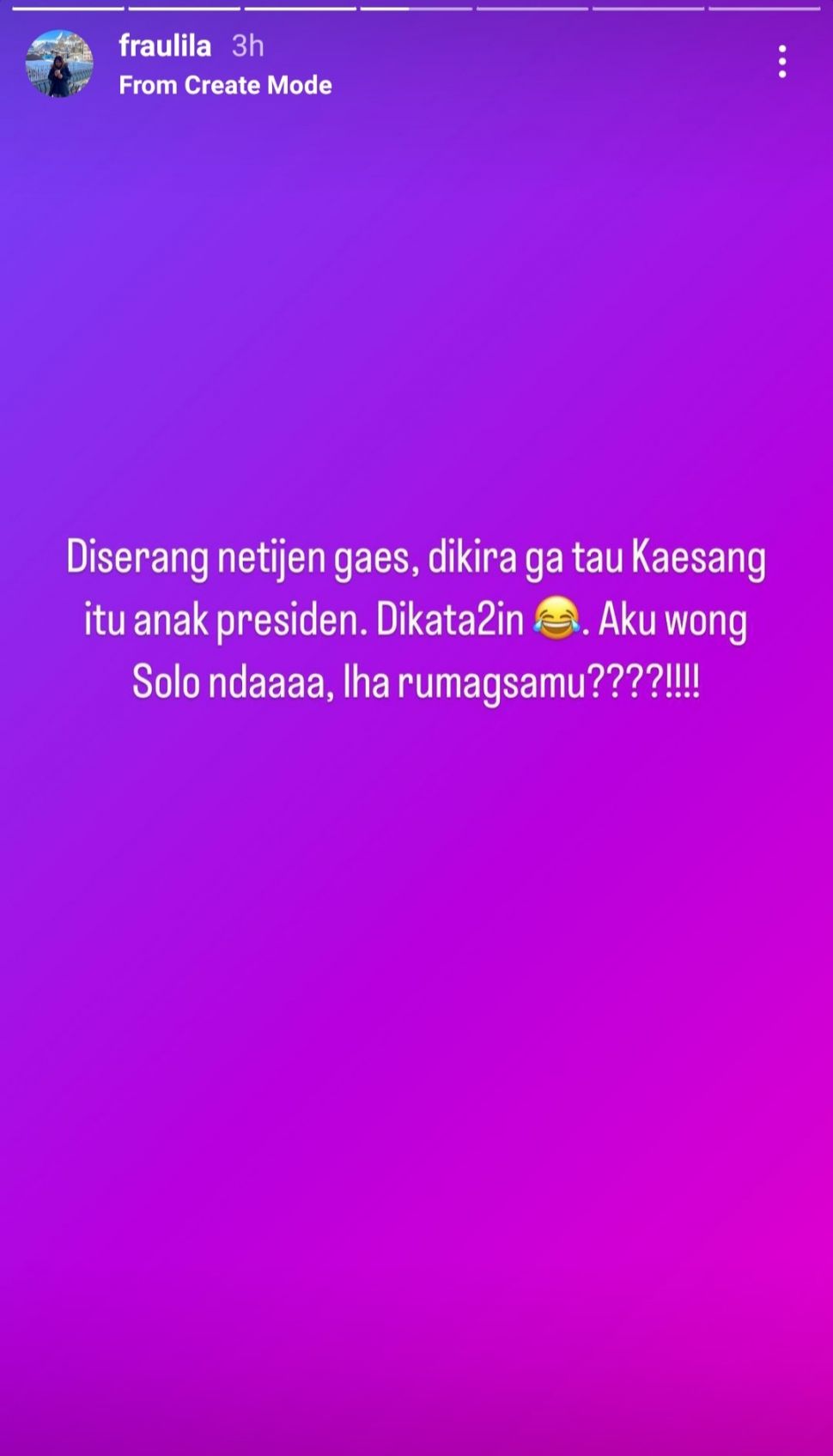 Tour Guide bulan madu Kaesang Pangarep dan Erina Gudono dirujak netizen. (Dok. Instagram/@fraulila)