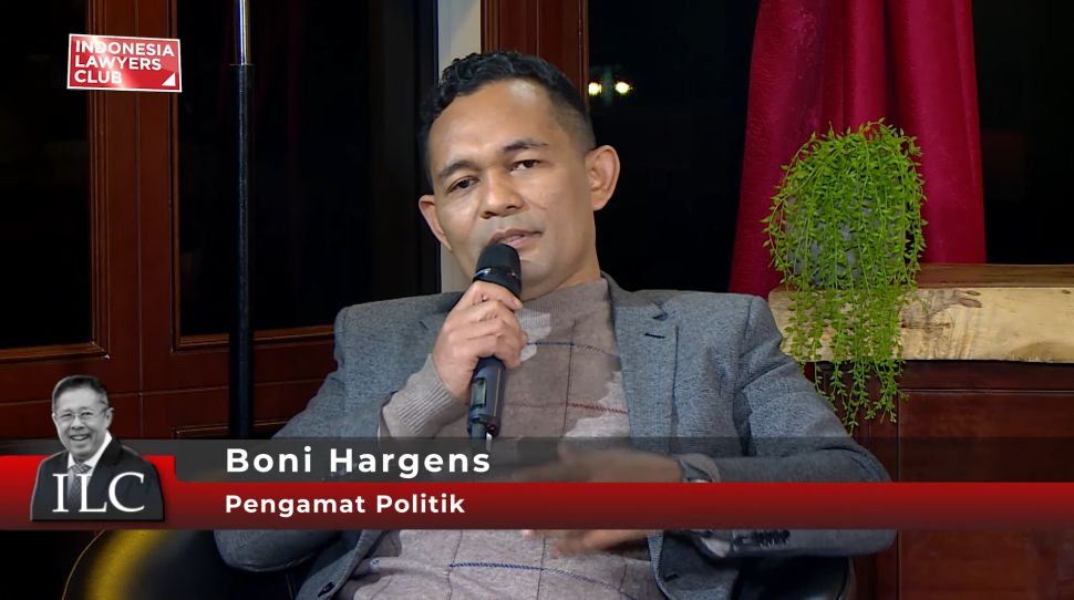 Boni Hargens di ILC (YouTube/Indonesia Lawyers Club)