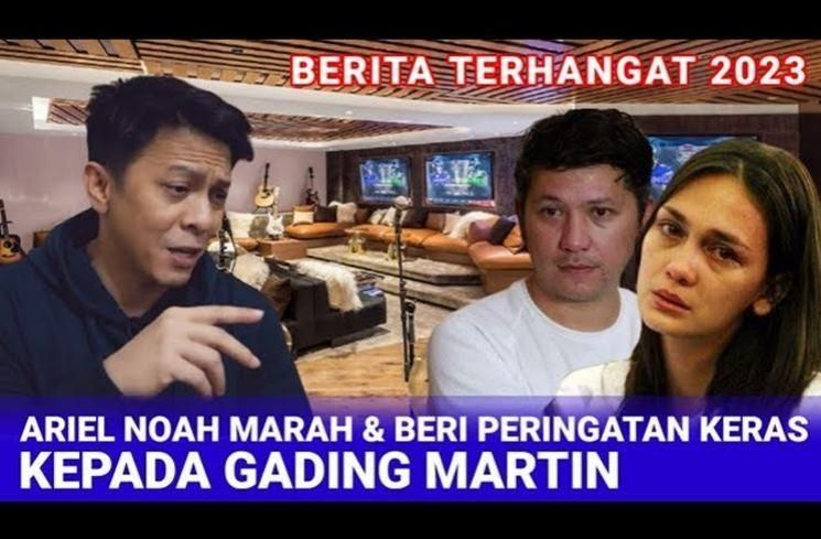 Ariel NOAH marah kepada Gading Marten (YouTube)