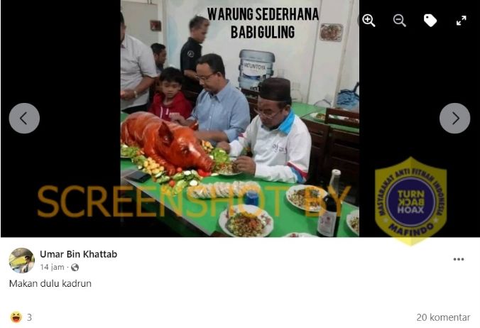 Cek fakta Anies Baswedan (Turnbackhoax.id)