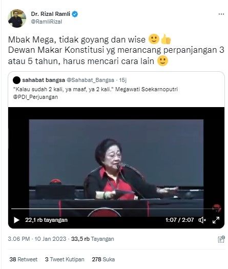 Cuitan Rizal Ramli (twitter.com/RamliRizal)