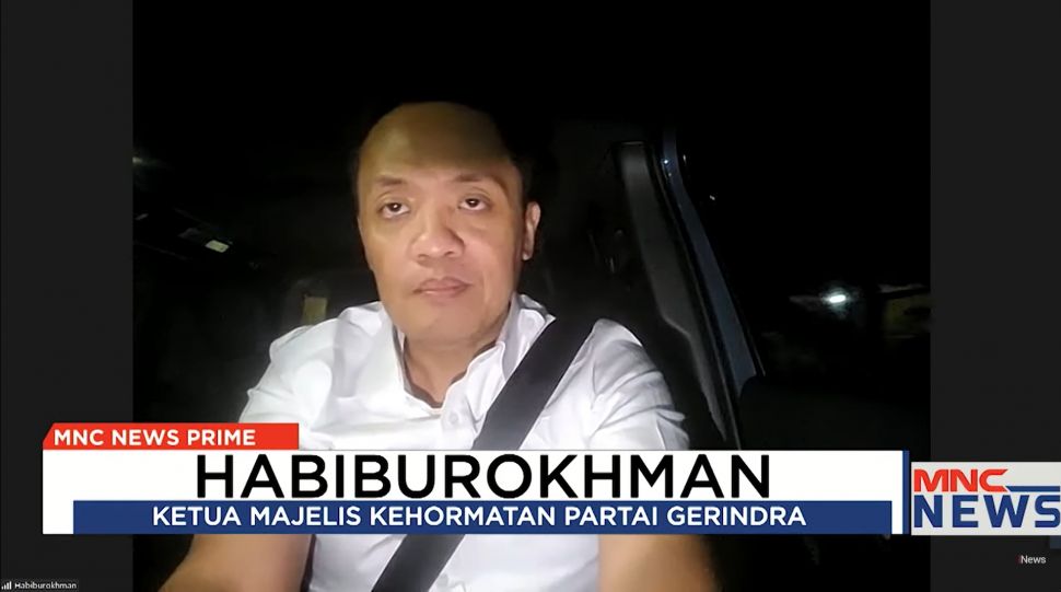 Ketua Majelis Kehormatan Partai Gerindra, Habiburokhman (YouTube/Official iNews)