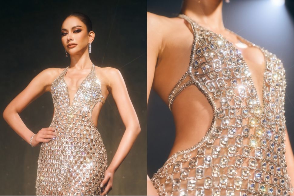 Gaun Malam Miss Universe Thailand Terbuat dari Tutup Kaleng Daur Ulang (Instagram)