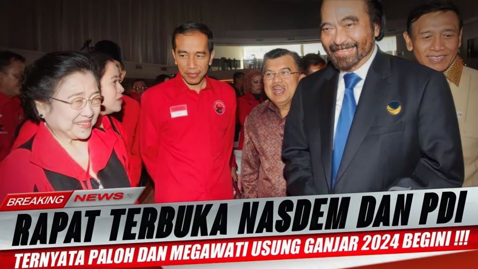 CEK FAKTA: Megawati dan Surya Paloh Sepakat Usung Ganjar untuk Pilpres 2024, Benarkah? (YouTube/OPINI ISTANA CHANNEL)