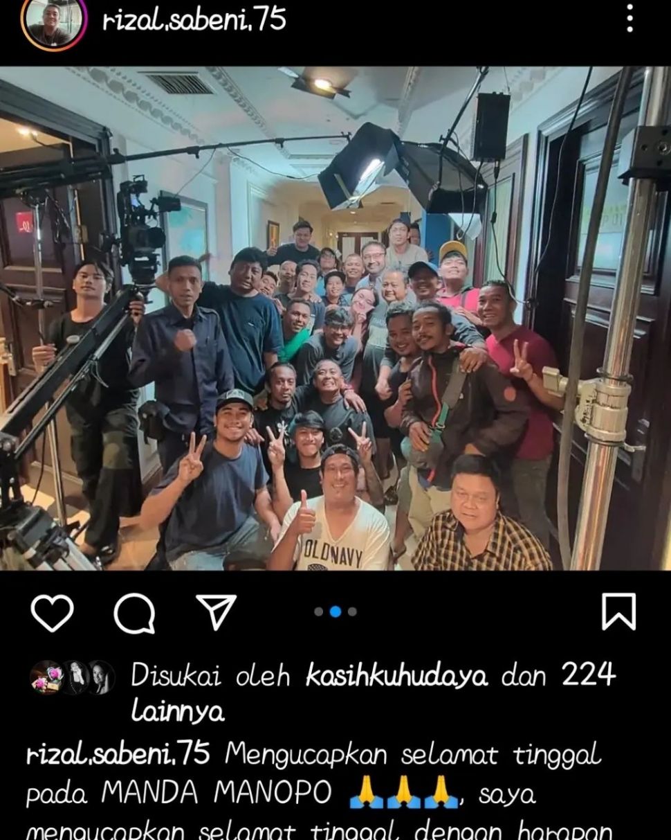 Unggahan diduga kru sinetron Ikatan Cinta (Instagram)