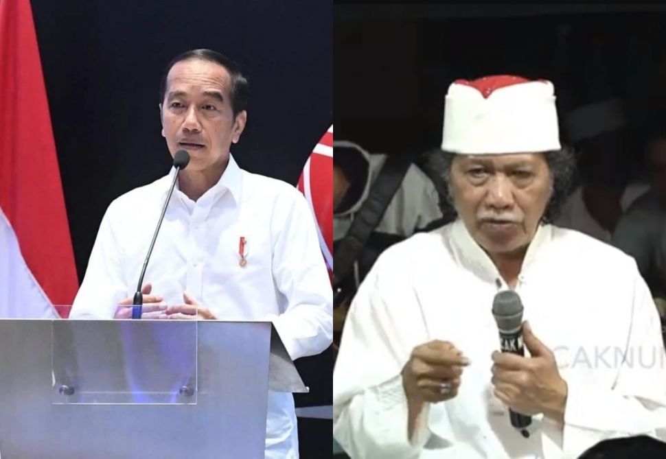 Kolasi Jokowi dan Cak Nun. [Instagram/jokowi dan Youtube/caknun.com]