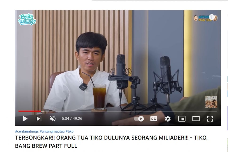 Tiko (Youtube/Cerita Untungs)