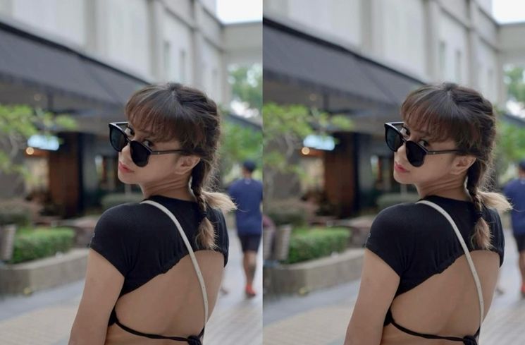 Artis Pakai Baju Backless (Instagram/@denisechariesta91)