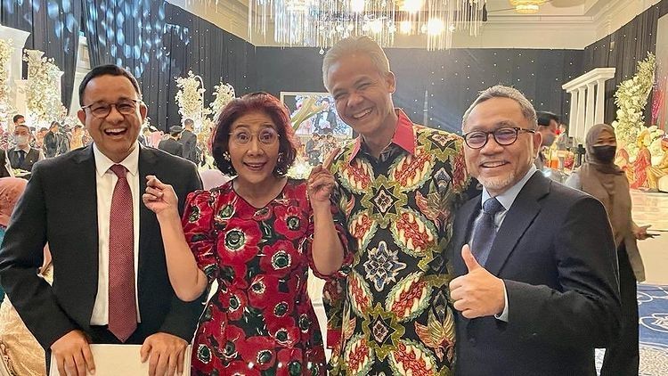 Potret Artis dan Pejabat di Pernikahan Kiky Saputri. (Instagram/susipudjiastuti115)