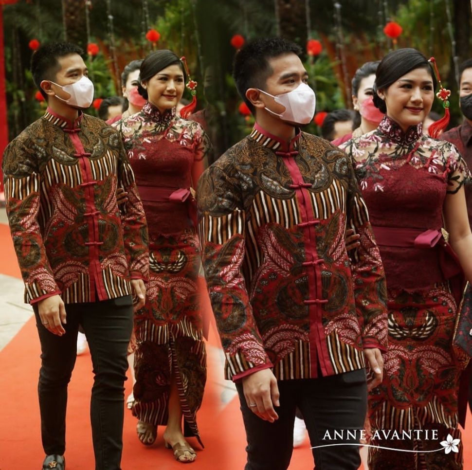 Penampilan Kaesang Pangarep dan Erina Gudono di Perayaan Imlek Nasional 2023 (Instagram @anneavantieheart)