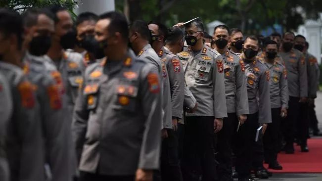 Ilustrasi polisi. (ANTARA FOTO/Sigid Kurniawan/tom)