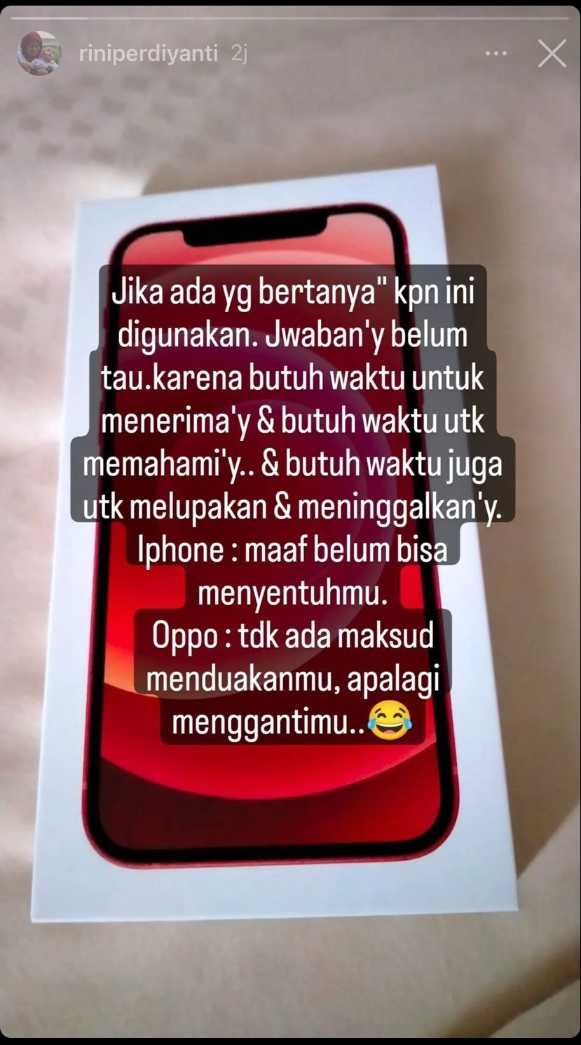 Postingan Sus Rini (Instagram Sus Rini Perdiyanti)