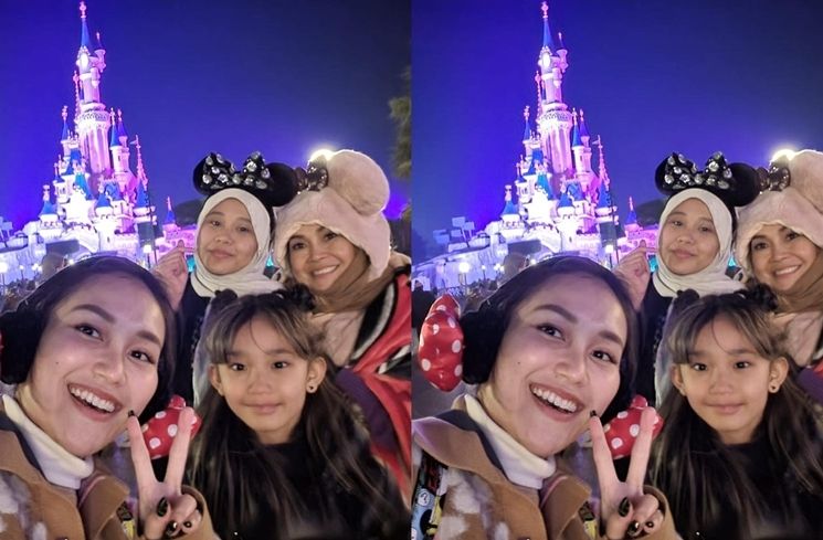 Potret Ayu Ting Ting di Disneyland Paris (Instagram/@ayutingting92)