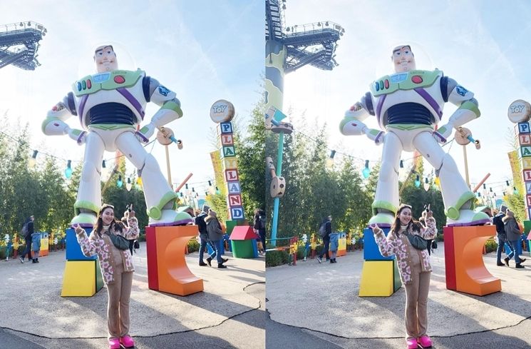 Potret Ayu Ting Ting di Disneyland Paris (Instagram/@ayutingting92)