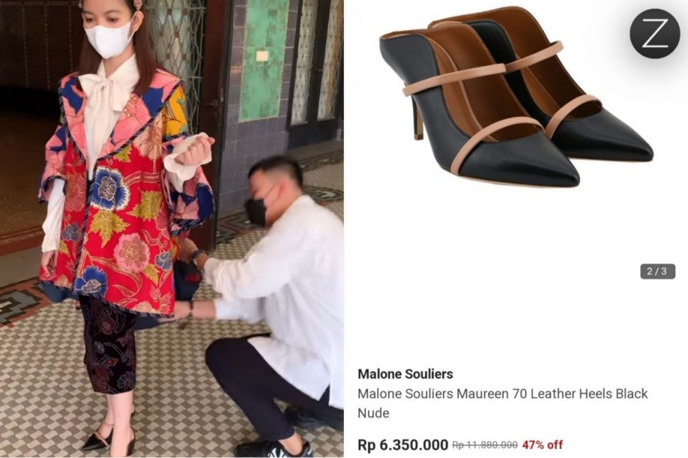 Penampilan Selvi Ananda Kenakan Sandal Branded (Instagram/Zalora)