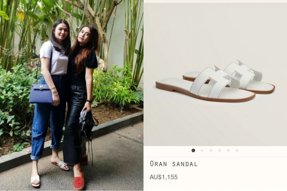 Penampilan Selvi Ananda Kenakan Sandal Branded (Instagram/Hermes)