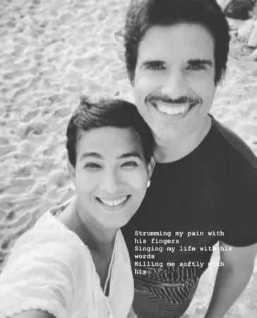 Potret Oscar Lawalata dan pacar bulenya. (Instagram/@oscarlawalata)