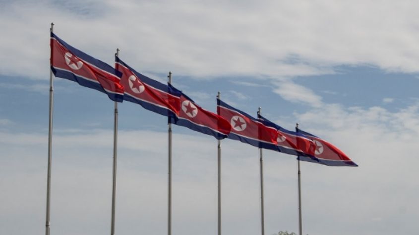 Bendera Negara Korea Utara (Unsplash/Micha Brändli)