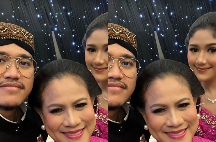 Potret Keluarga Pak Jokowi di Nikahan Adik Bungsu Ibu Iriana (Instagram/@kaesangerina)