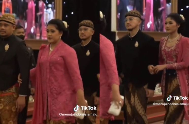 Potret Keluarga Pak Jokowi di Nikahan Adik Bungsu Ibu Iriana (TikTok/@menujuindonesiamaju)