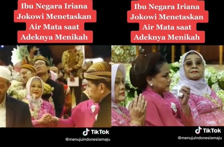 Potret Keluarga Pak Jokowi di Nikahan Adik Bungsu Ibu Iriana (Instagram/@kaesangerina)