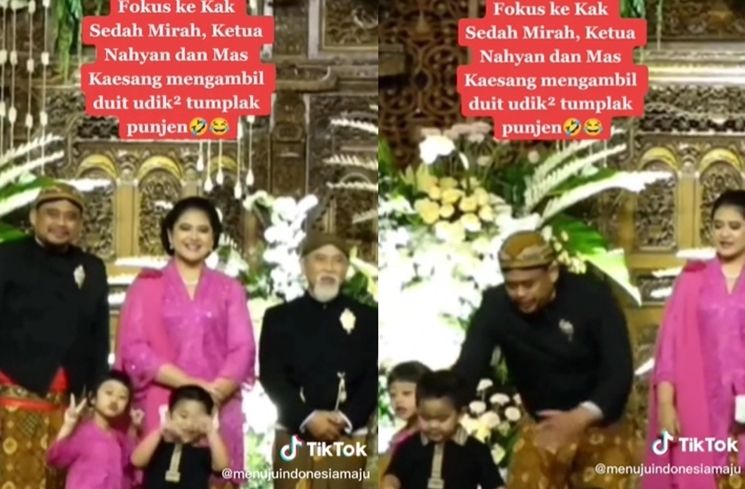 Potret Keluarga Pak Jokowi di Nikahan Adik Bungsu Ibu Iriana (TikTok/@menujuindonesiamaju)