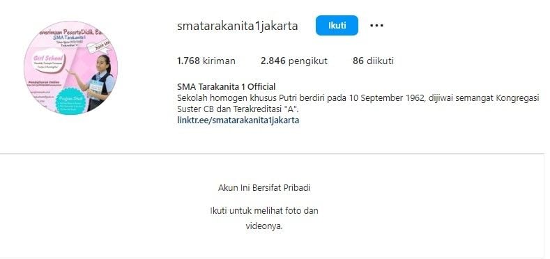 Review SMA Tarakanita 1 (Twitter)