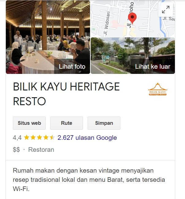 Ulasan di restoran yang diduga milik keluarga Mario Dandy (screenshot Google)