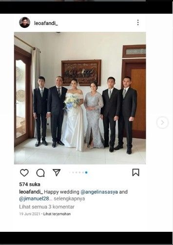 Pernikahan Angelina Prasasya (Instagram)