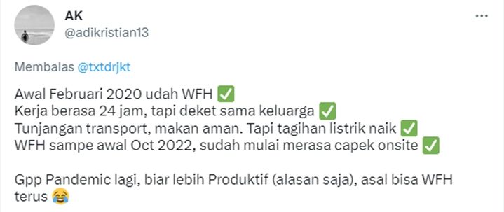 Gaya hidup pandemi. (Dok. Twitter)